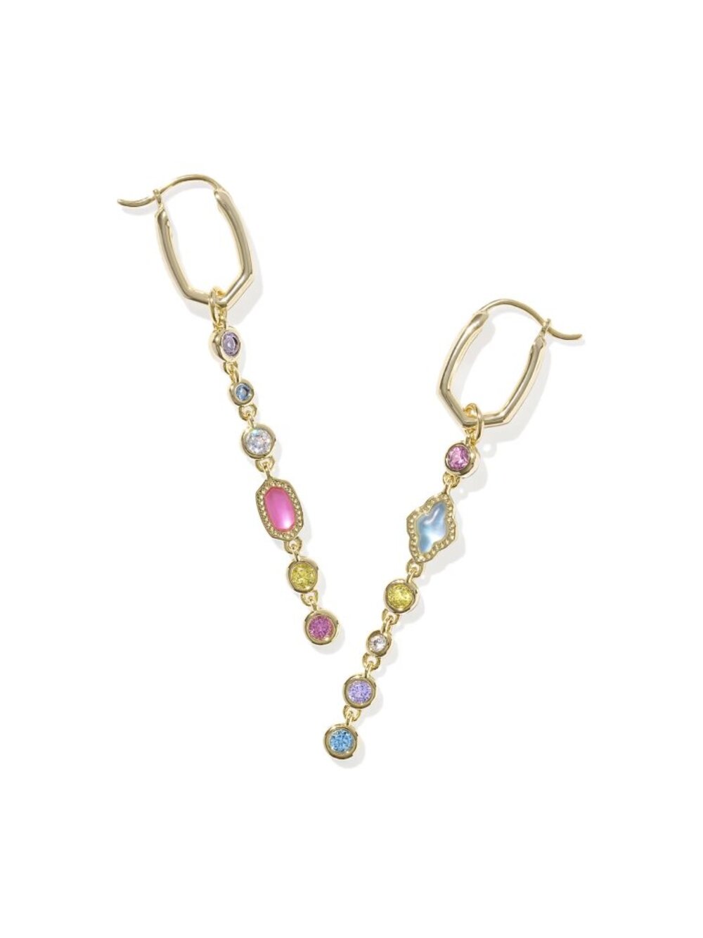 Mini Elisa and Abbie Gold Convertible Huggie Earrings